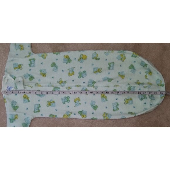 VTG Carter's Blue Blocks Animals Sleep Sack (up to 26 lb) Mouse Cat Bear PILLING - Picture 7 of 7